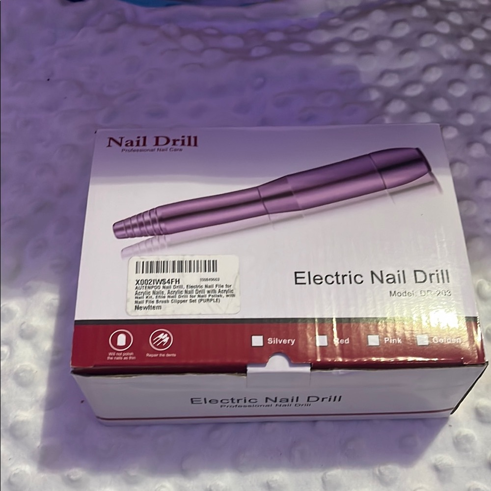 Silvery Electric Nail Drill